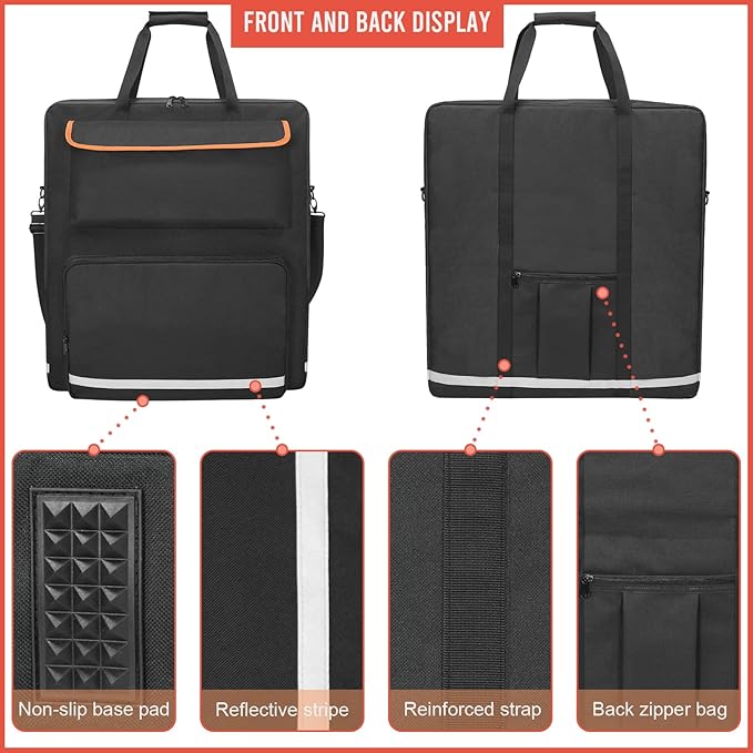 Solar Panel Storage Bag for 2 Solar Panels, Carrying Case for Jackery SolarSaga 100W 100X 200W