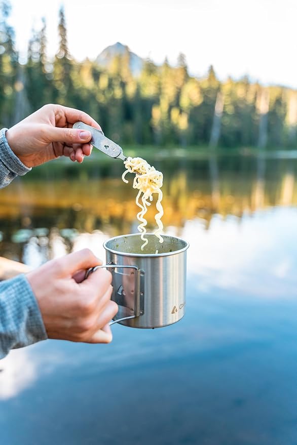 Coghlan's Stainless Steel Camp Mug/Pot – 600 mL (21 oz.) Lightweight Outdoor Cooking Pot & Cup with