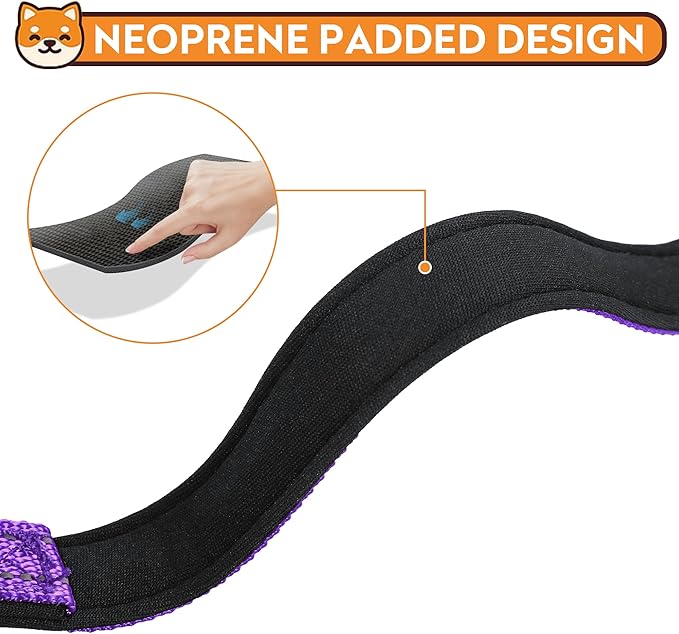 Reflective Dog Collar, Adjustable Soft Neoprene Padded Nylon Pet Collars with Buckle for Puppy and