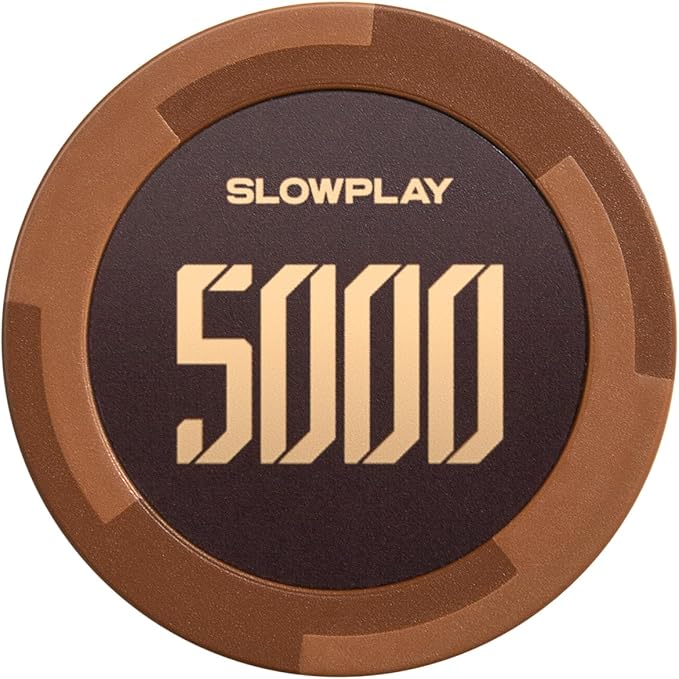 SLOWPLAY Godel Clay Poker Chips, 14 Grams Heavyweight Clay Composite, 40mm Large Chips in Bulk