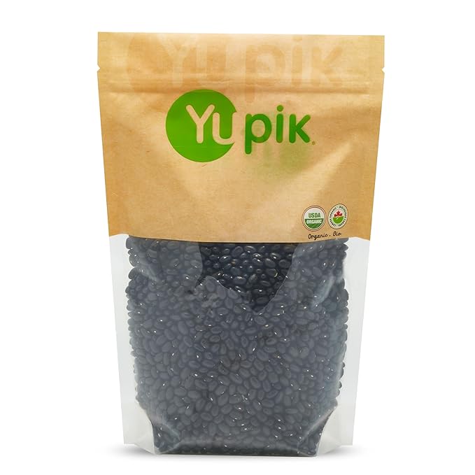 Yupik Organic Black Turtle Beans, 2.2 lb (35.3 oz), Non-GMO, Vegan & Gluten-Free, USDA Certified