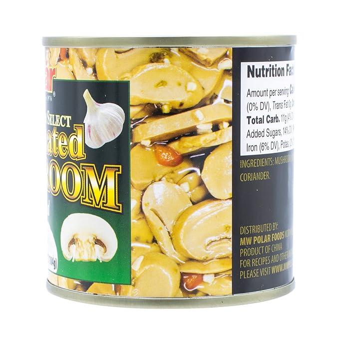 MW Polar Premium Select Sliced Marinated Mushrooms 6.4oz (Pack of 12)