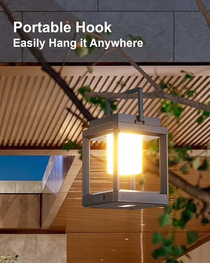 Solar Lanterns Outdoor Table Lamp, Led Lamps for Nightstand, Outdoor Table Lamp for Patio