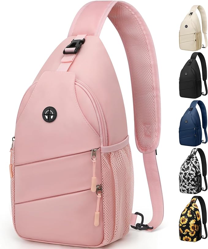 Crossbody Bags for Women Men Trendy Sling Bag Bakpack Casual Chest Bag with Convertible Shoulder