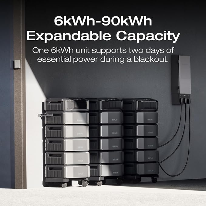 EF ECOFLOW 12kWh Power Station: DELTA Pro Ultra with Extra Battery, 120/240V 7200W AC Output
