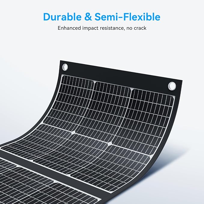 Ecosonique 300W Portable Solar Panel for Most Power Stations, Foldable & Lightweight Solar Suitcase