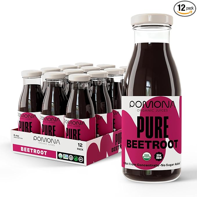 Pomona Organic Cold Pressed Beet Juice, Non-GMO, No Sugar, Gluten Free, Kosher, Preservative Free