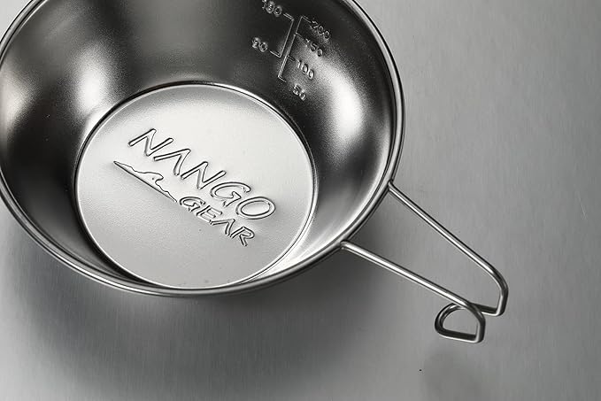 NANGOGEAR 3pcs Set Stainless Steel Camping Sierra Cup 310ml (21111)