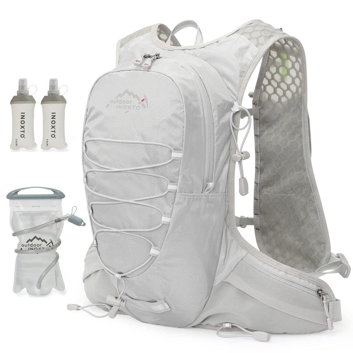 IX INOXTO Running Hydration Vest for Men & Women - 3L Water Backpack for Trail Running, Marathon
