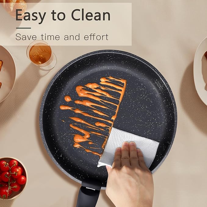 GiPP Ceramic Non Stick Pots and Pans Set,Nonstick Detachable Handle Cookware Sets,Healthy Non Toxic