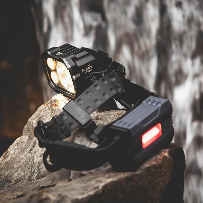 Fenix HP25R v2.0 Headlamp, 1600 Lumen Spotlight, 400 lumens Floodlight and Red Light, USB-C
