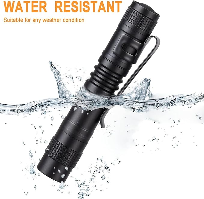 Beieverluck 20 Pack Pen Light Flashlight Mini Small Flashlight with Clip Waterproof LED Pocket Pen