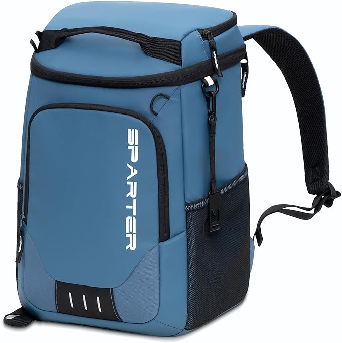 SPARTER Backpack Cooler Insulated Leak Proof 33/49 Cans, 2 Insulated Compartments Thermal Bag