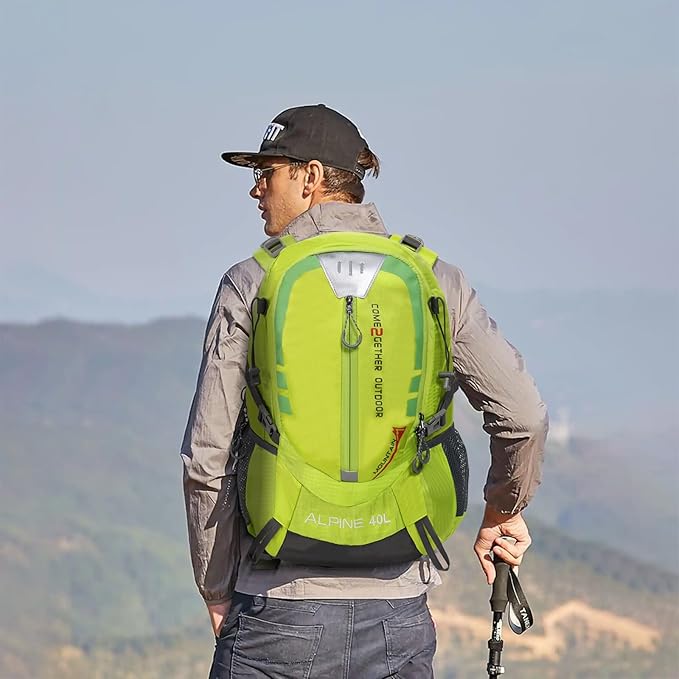 Hiking Backpack Camping 40L Outdoor Daypack Lightweight Travel Backpack with Rain Cover for Women