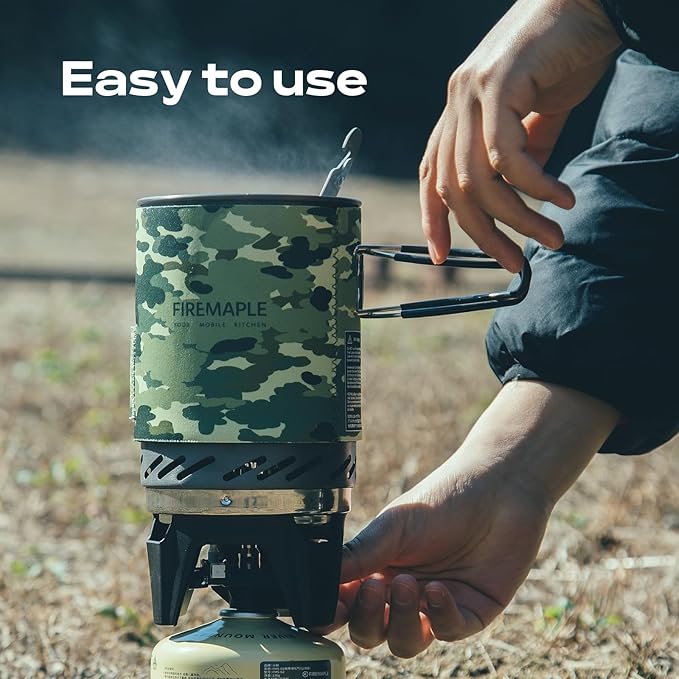 Fire-Maple "Fixed Star 1" Personal Cooking System | Pot/Jet Burner Stove System with Electric