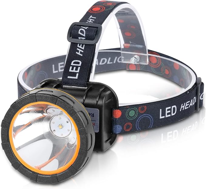 20W Superbright Coon Hunting Lights, High Lumens LED Headlamp with 2 Light Modes, Waterproof &