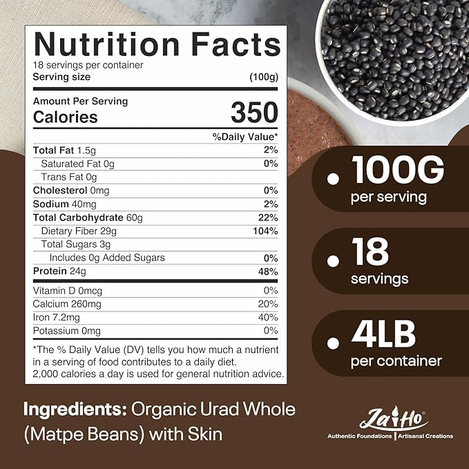 Jai Ho Certified Organic Kabuli Chana Garbanzo Beans 4 lb | Chickpeas Lentils | Indian Kabuli Chole