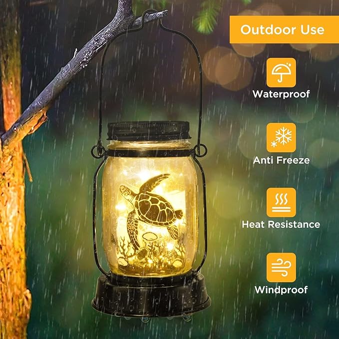 kyoryuger Sea Turtle Gifts for Women/Men Turtle Lovers Solar Lantern Mom Birthday, Mothers Day
