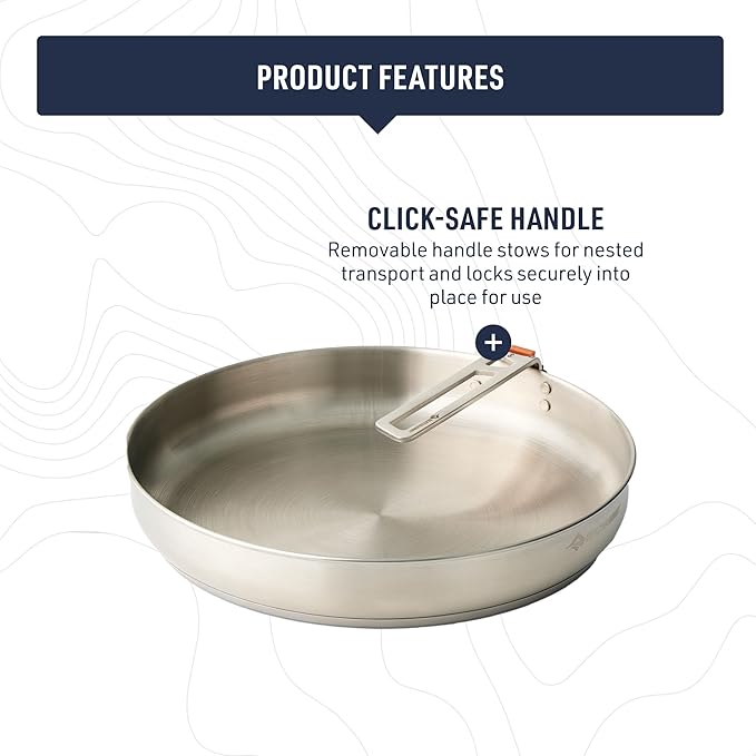 Sea to Summit Detour 10-Inch Stainless Steel Camping Pan