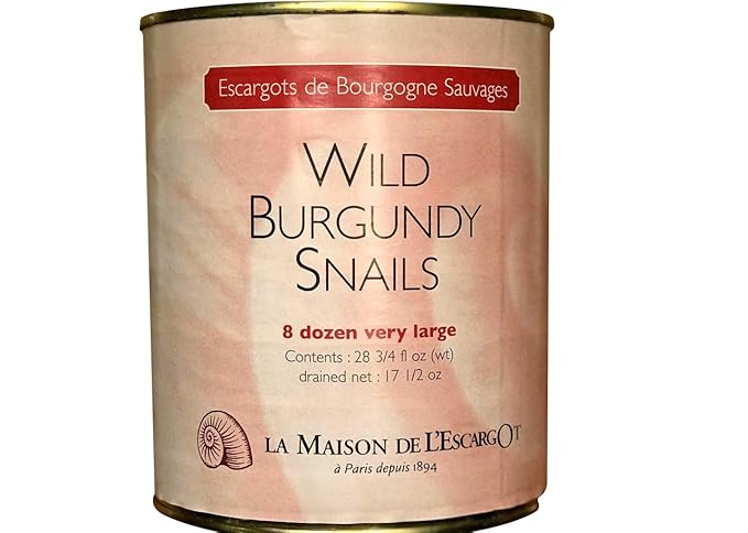 Premium Escargot Wild Burgundy Snails ??Rated Number One ??Best For Escargot Recipes, Various Sizes