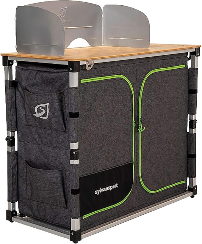 SylvanSport Outdoor Camp Kitchen for Easy Cooking, Clean Up, and Camping Meal Prep - Great for