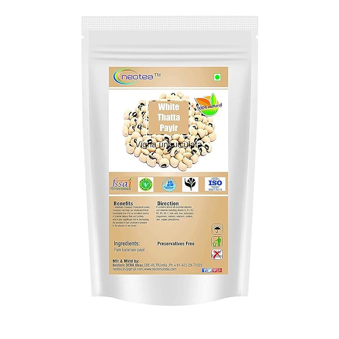 Neotea White Thatta Payir/Karamani Payir/Cow Peas, (500g)