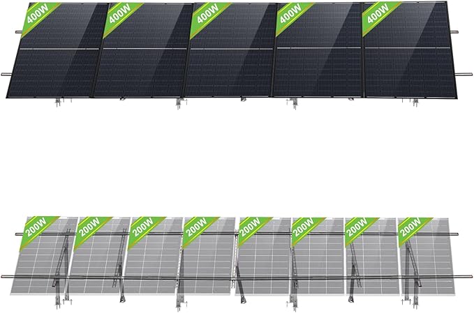 ECO-WORTHY Solar Ground Mount Adjustable Solar Panel Mounting Brackets System for 5pcs 400W/6pcs