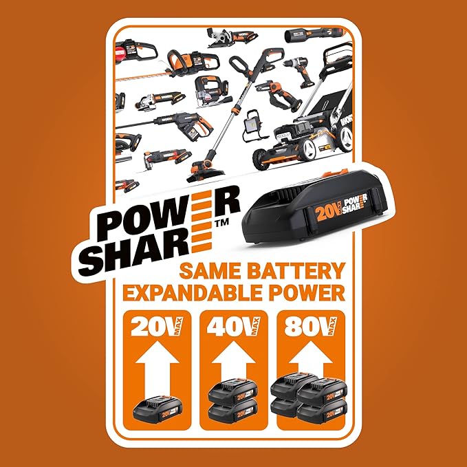 Worx WX027L.9 20V Power Share Multi-Function LED Flashlight (Tool Only)