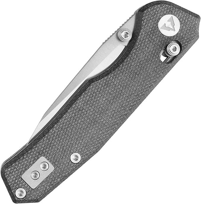 CMB Explorer Micarta Handle 14C28N Steel Blade Crossbar Lock Knife Pocket Folding Tactical Survival