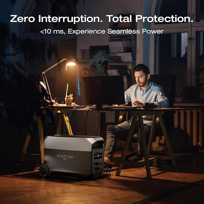 EF EcoFlow DELTA 3 Ultra Portable Power Station, 3072Wh LiFePO4 Battery, 3600W (Surge 7200W) Output