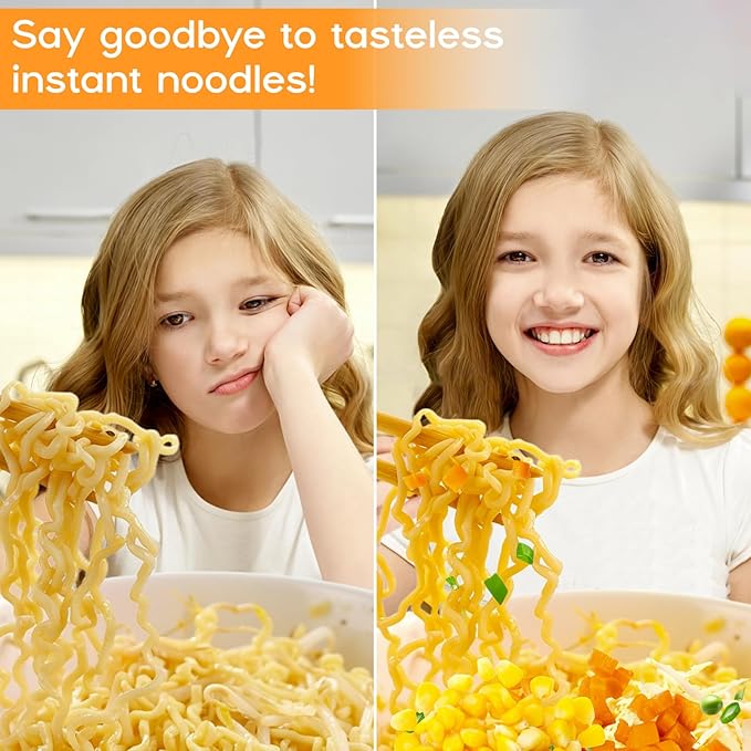 Dehydrated Dried Vegetables Ramen Toppings - 6.35oz Natural Mixed Vegetable Flakes, Noodle Soup, No