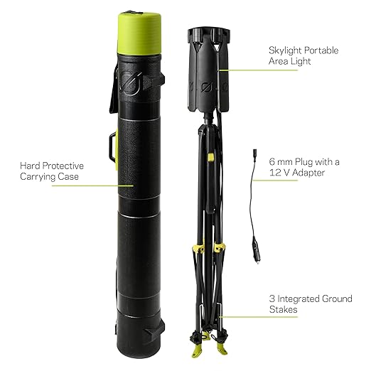 Goal Zero Skylight – 6000-Lumen Portable Telescoping LED Light Provides 300’ of Lighting