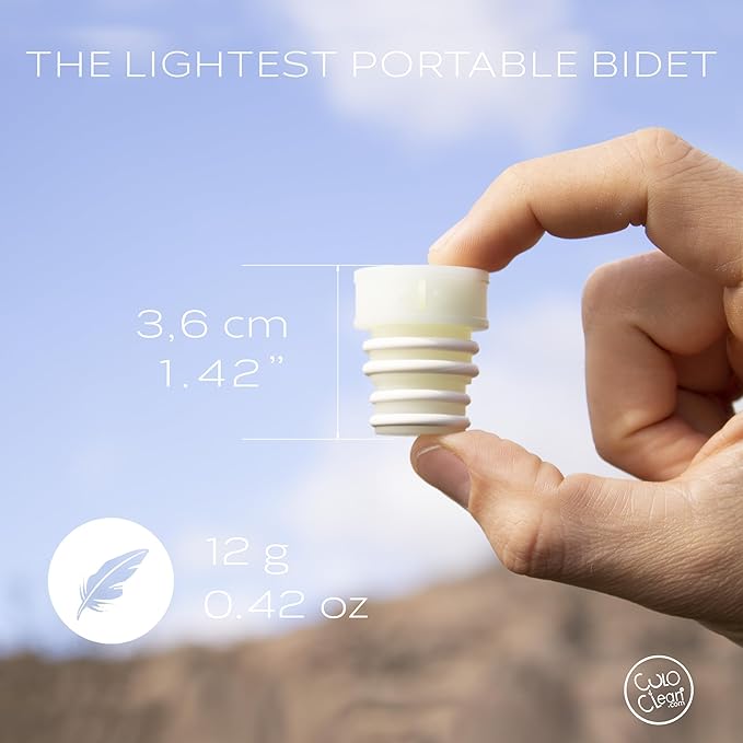CuloClean Portable Bidet for Toilet, Travel, or Camping. Compatible with Any Plastic Bottle.