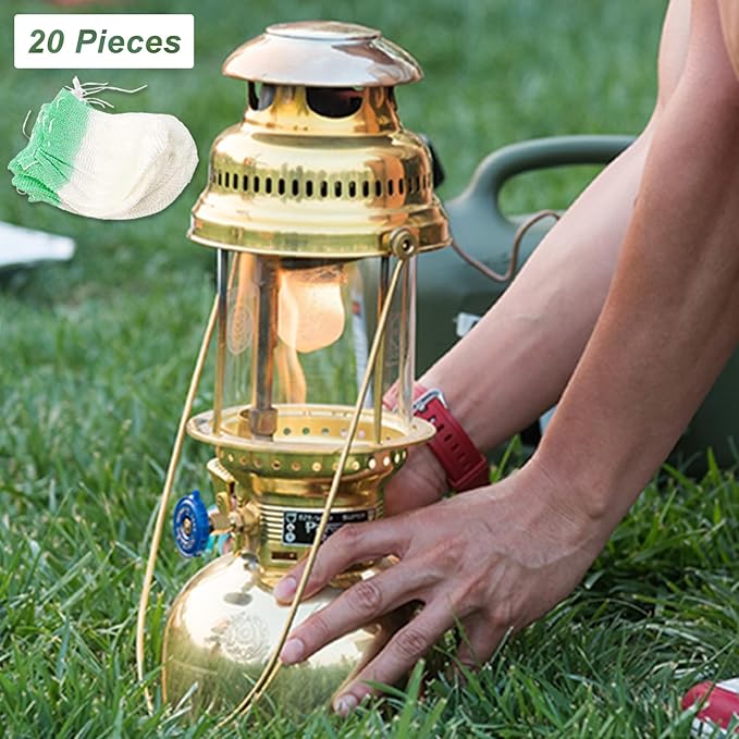 20Pcs Lantern Mantles Propane Lantern Mantles, Soft Light Propane Lampshades for Outdoor Camping
