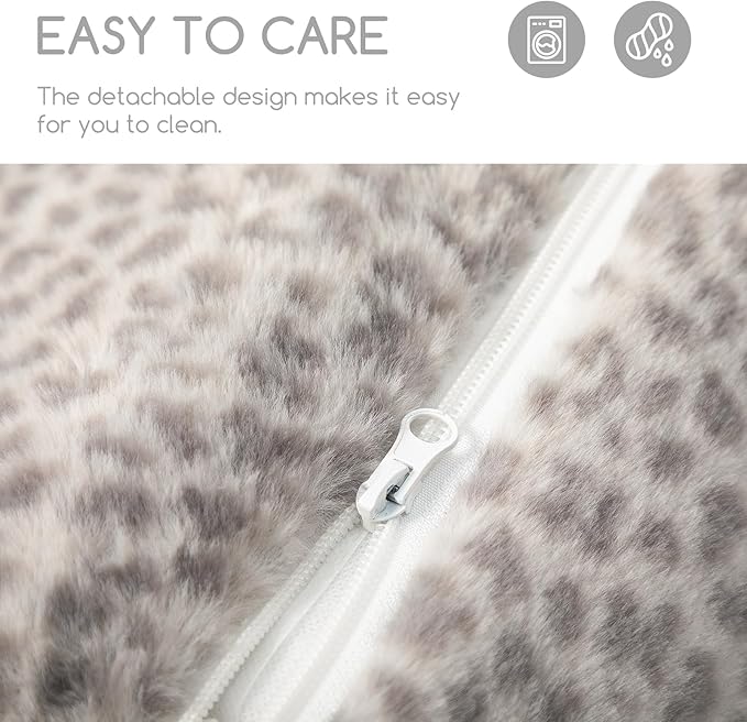Hollypet Cat Bed Fluffy Plush Mutifuctional Double-Layer Soft Pet Couch Orthopedic Sofa Nest Beds