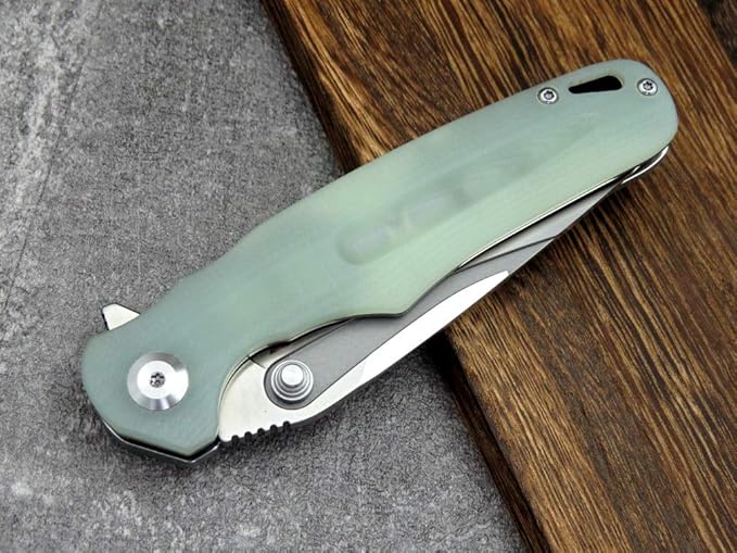 Eafengrow EF967 Pocket Folding Knife with Pocket Clip Fast Opening Ball Bearing Folder G10 Handle