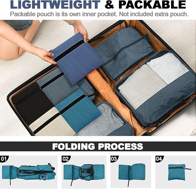 Seektop 15L Small Hiking Backpack for Women Men, Foldable Packable Backpack with Phone Pocket