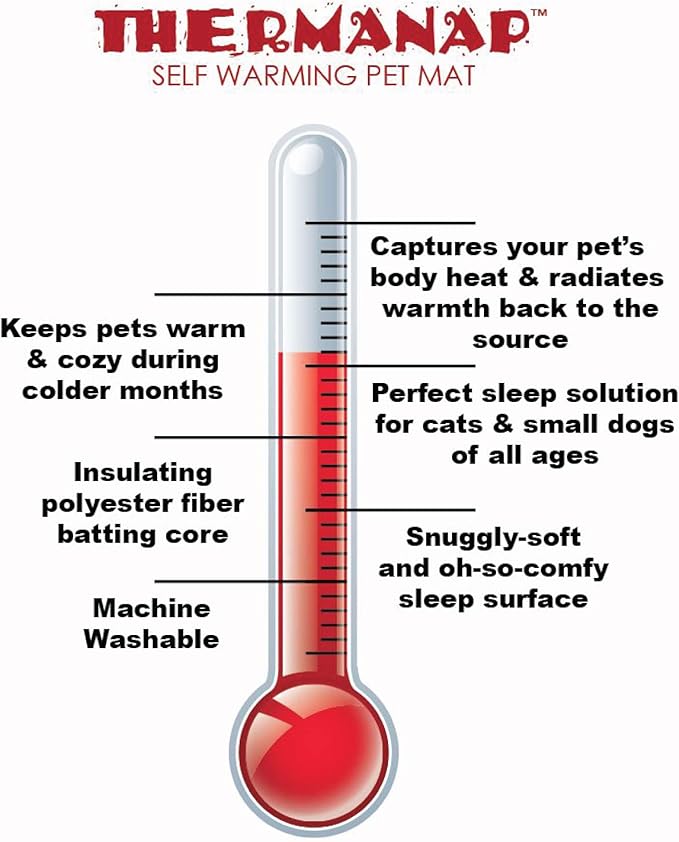 Furhaven ThermaNAP Self-Warming Cat Bed for Indoor Cats & Small Dogs, Washable & Reflects Body Heat