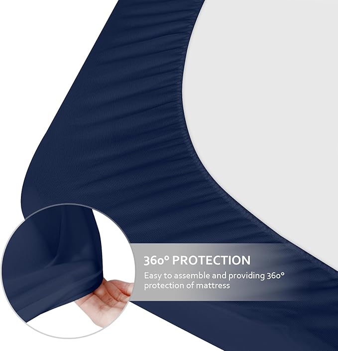 Cot Sheet 31" x 75"(2 Pack), Cot Fitted Sheet Ultra Soft and Breathable Snug Fit for Narrow Twin