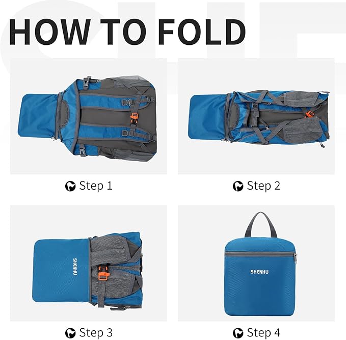 40L Hiking Backpack Lightweight Daypack Waterproof Travel Camping Backpack for Men Women Sport