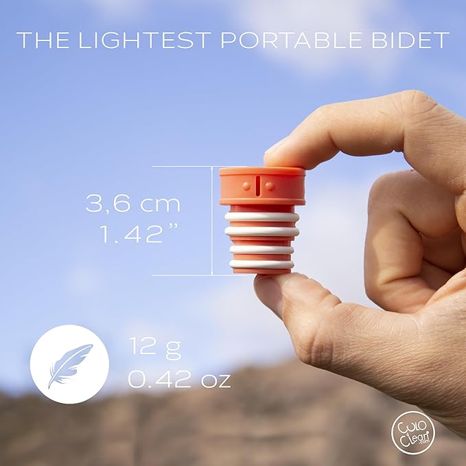 CuloClean Portable Bidet for Toilet, Travel, or Camping. Compatible with Any Plastic Bottle.