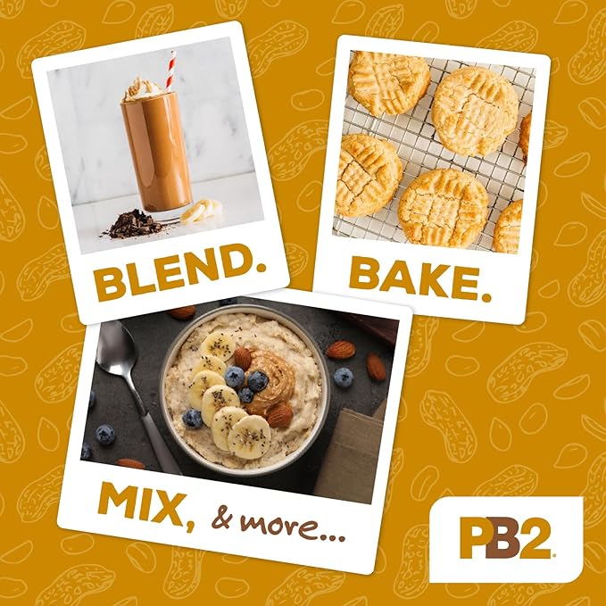PB2 Powdered Peanut Butter Powder | 2LB Jar | Certified Gluten Free, Low-Carb, Keto Diet Friendly |