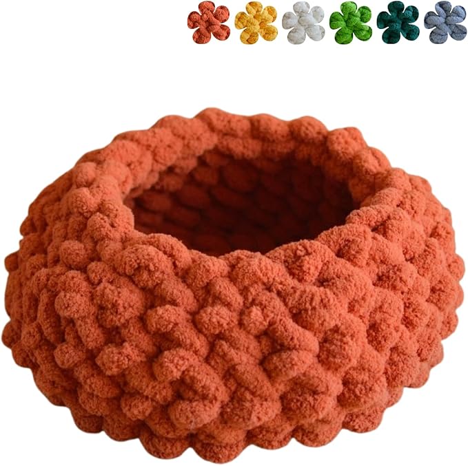 Cat Nest Bed ??Premium Handwoven Washable Extra Soft Round Cave House for Indoor Kitten & Kitty