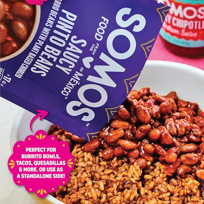 Somos Saucy Pinto Beans, 10 Oz