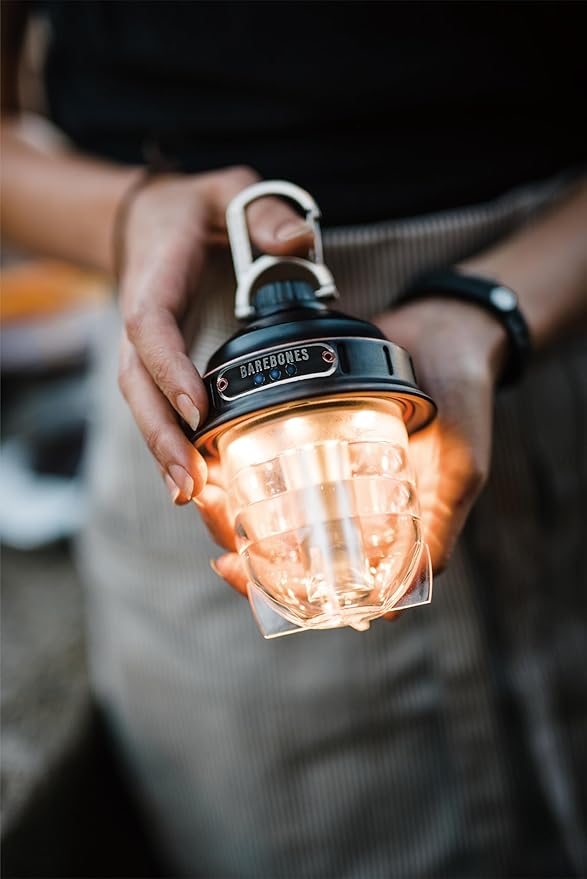 Barebones Beacon Hanging Light ??Antique Bronze, Rechargeable LED Camping Lantern with Adjustable