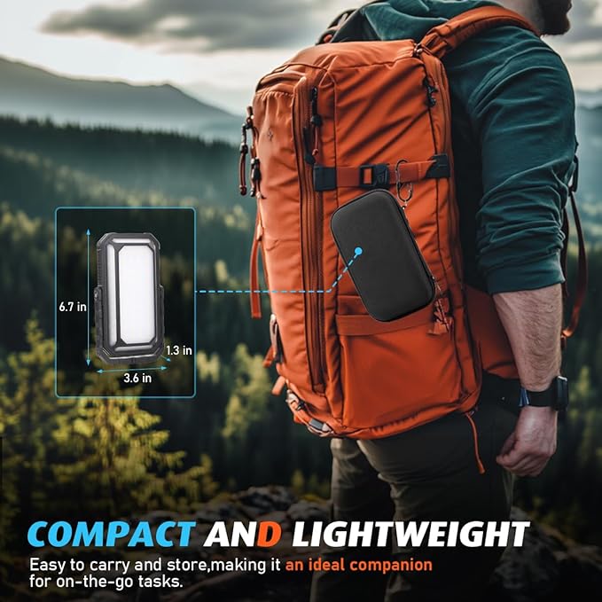 LED Camping Lantern Rechargeable, 10000mAh Portable Camping Lights up to 120+ Hours, 12 Light