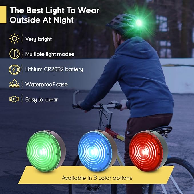 Everbeam E100 LED Safety Lights for Walking at Night - Waterproof Bike LED Light Excellent for