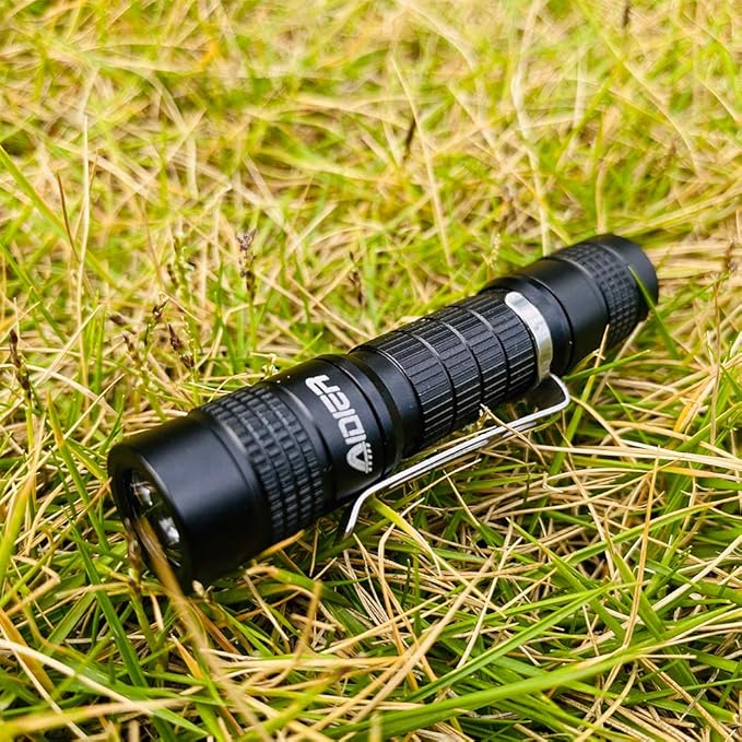 4 Pack Ultra Bright Compact EDC Keychain LED Flashlight 180lm Pocket Flashlight with Battery IPX7