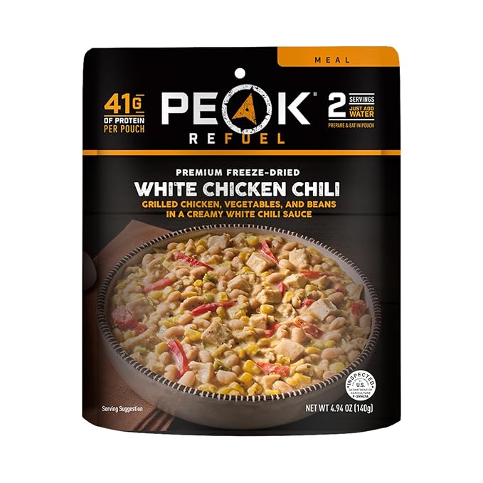 Peak Refuel White Chicken Chili | 41g Protein | 760 Calories | 100% Real Meat | Premium Freeze
