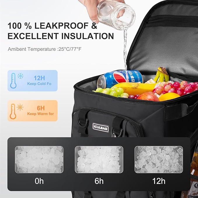 Beach Cooler Backpack for Men 36cans Insulated Backpack Cooler Lunch Bag for Women Camping Hiking
